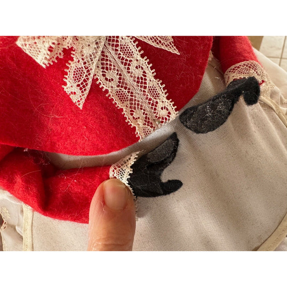 Vintage Santa Mrs Claus Figures Handmade Folded Magazine 13" Large Table Decor - Picture 4 of 13